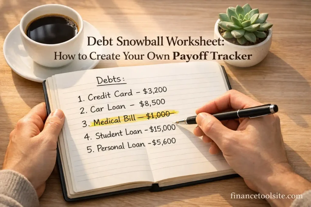 Debt Snowball Worksheet