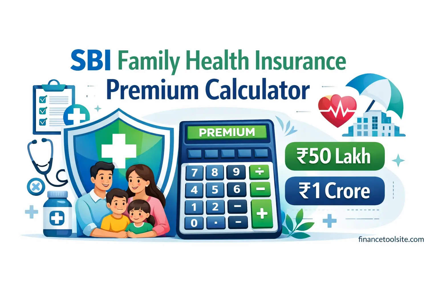 SBI health insurance plans for family premium calculator thumbnail