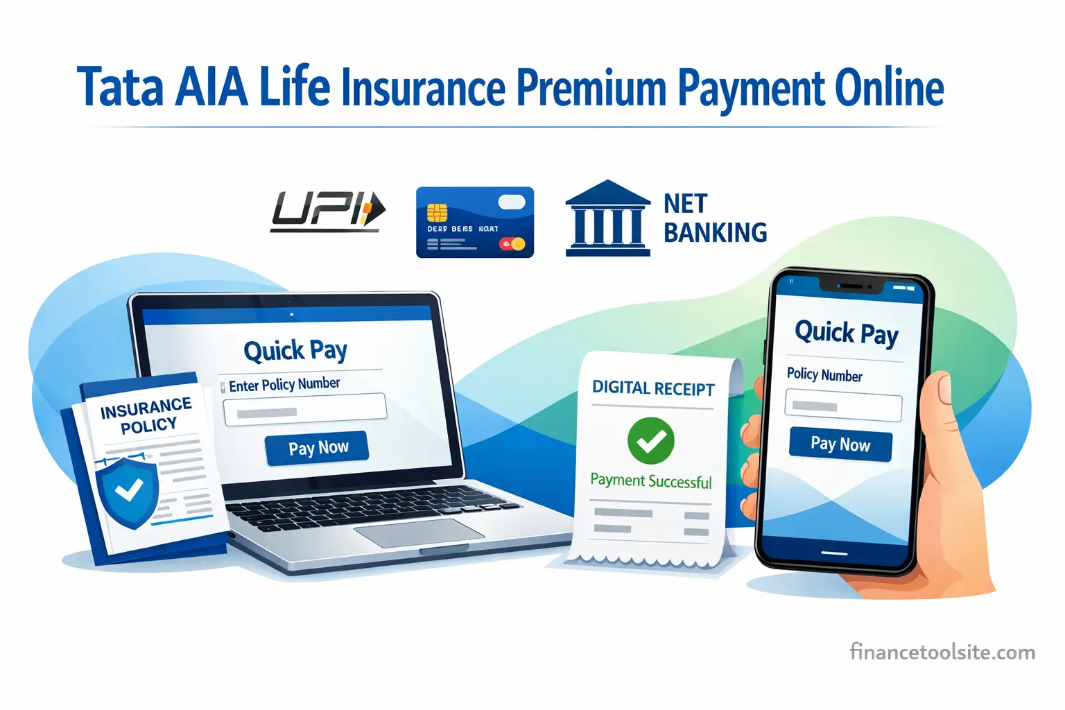 Tata AIA life insurance premium payment online blog featured image
